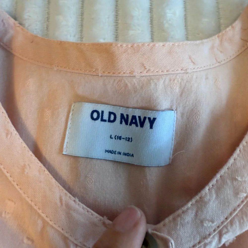 Old Navy Light Pink Kids Dress with Buttons